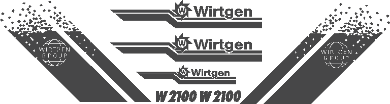 Wirtgen W2100  Decal Set