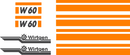 Wirtgen W60  Decal Set