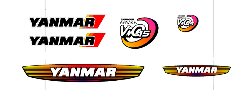 Yanmar VIO15  Decal Set